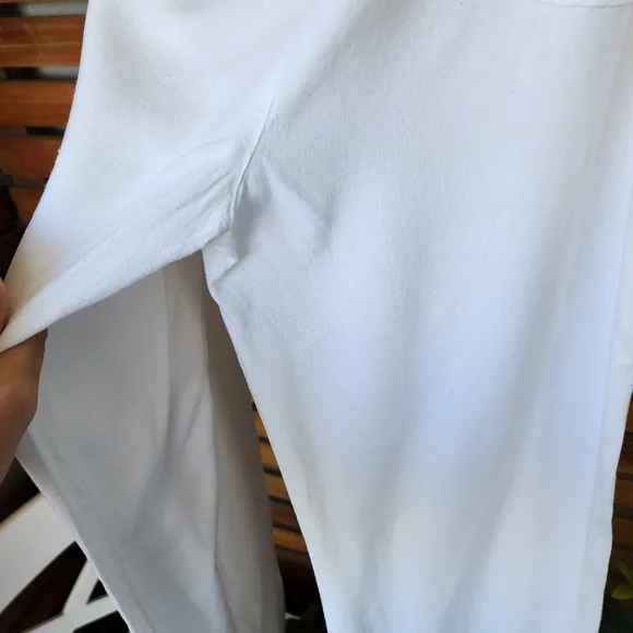 Y2K RIPCURL pants  white linen/viscose/cotton casual Size 12 - Picture 9 of 11